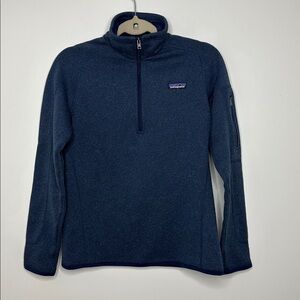Patagonia Women’s Fleece Half Zip Up navy blue